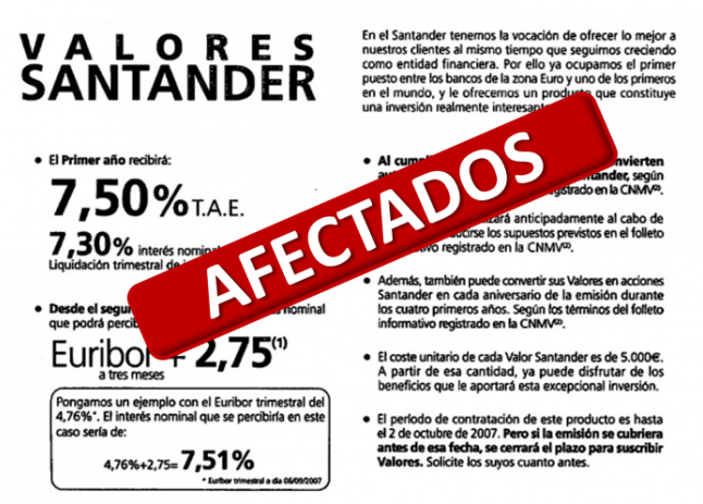 Valores Santander